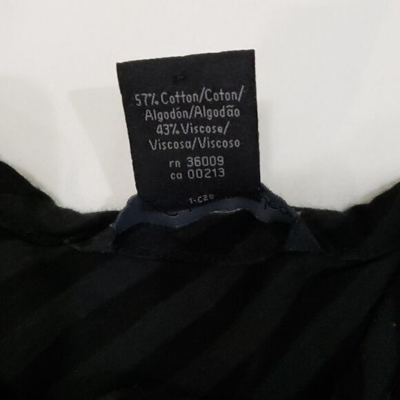 Calvin Klein black on black stripe top - Picture 4 of 4